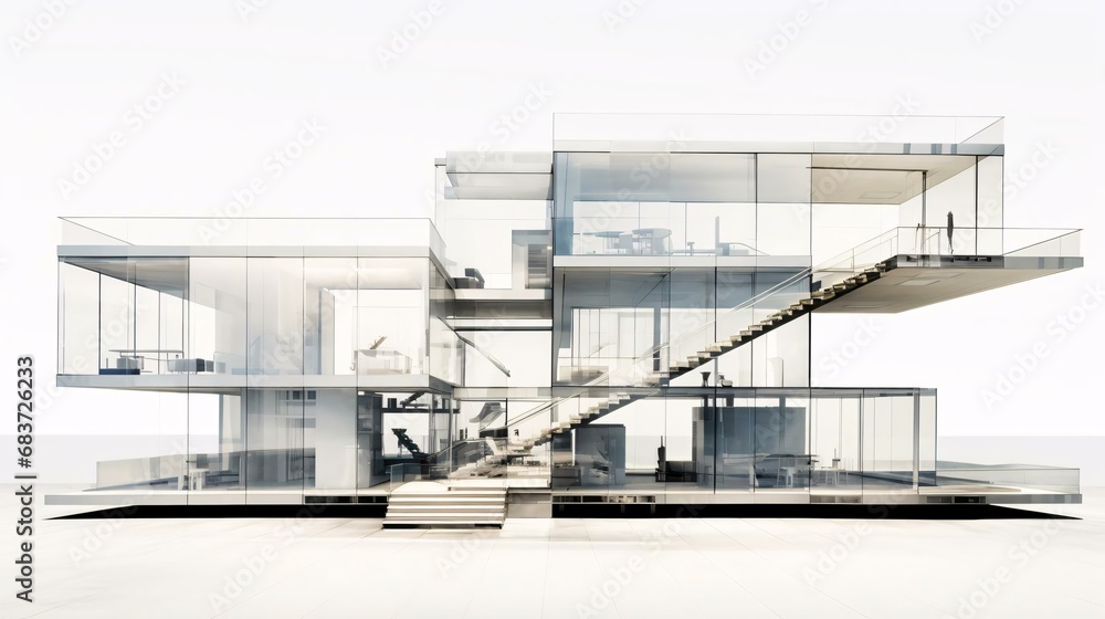 a building with glass walls a building with glass walls
