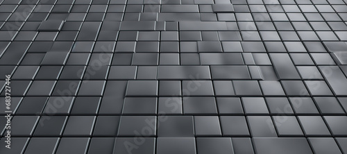 gray color rectangular pattern, floor, box 9