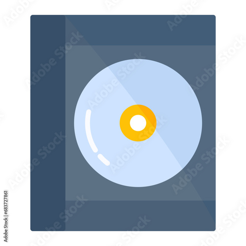 Compact Disk Flat Multicolor Icon