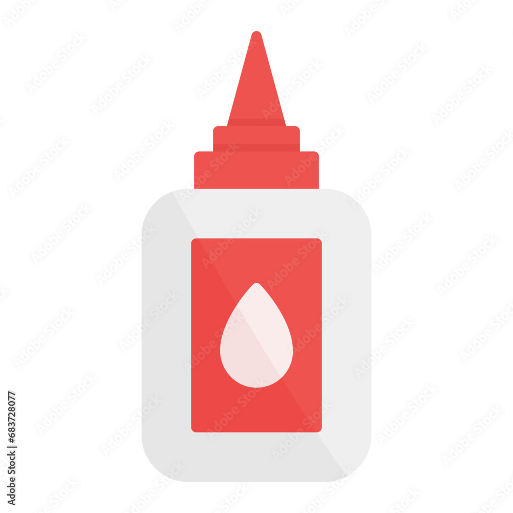 Liquid Glue Flat Multicolor Icon Liquid Glue Flat Multicolor Icon
