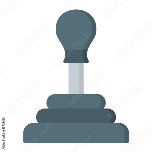 Gearshift Flat Multicolor Icon
