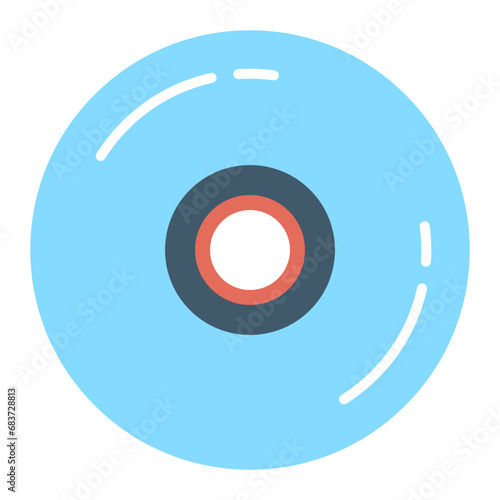 CD Flat Multicolor Icon