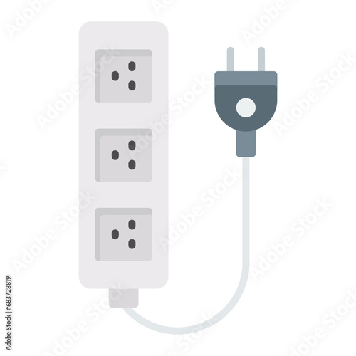Extension Flat Multicolor Icon