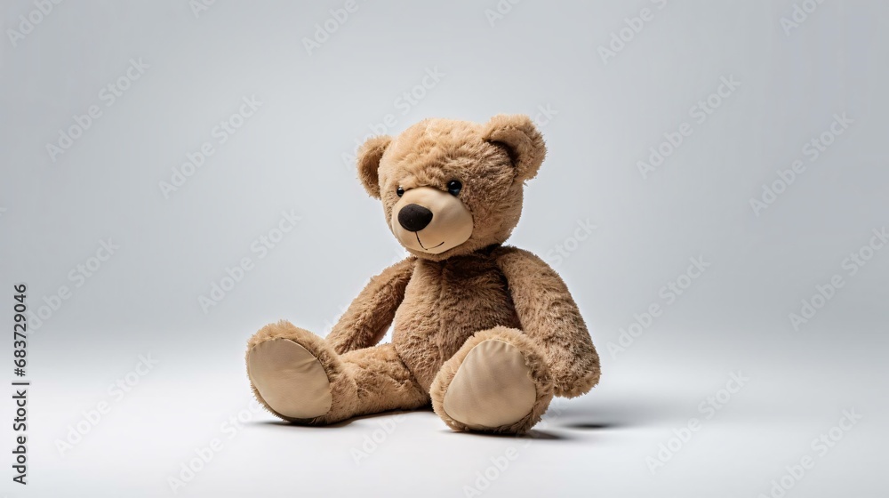 Obraz premium a stuffed bear on a white background