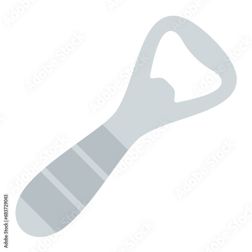 Bottle Opener Flat Multicolor Icon