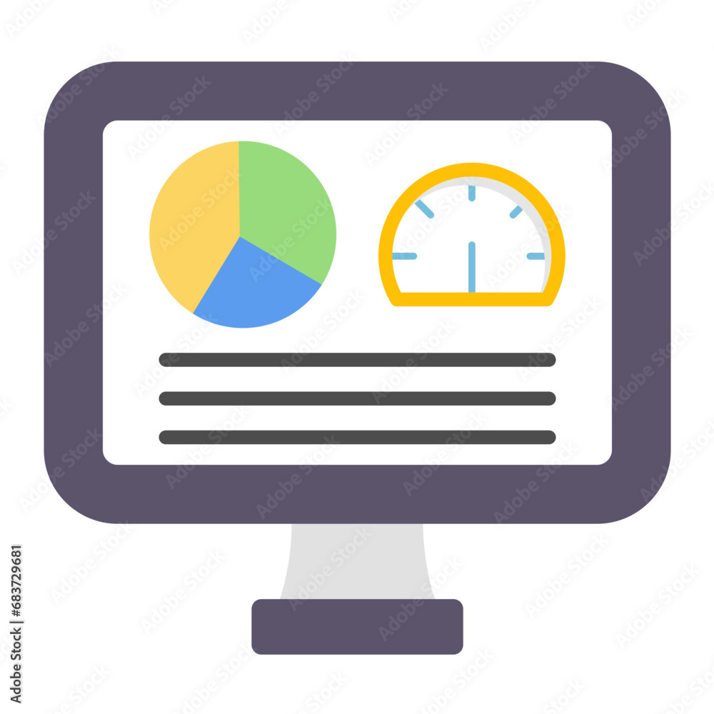 Dashboard Flat Multicolor Icon Dashboard Flat Multicolor Icon