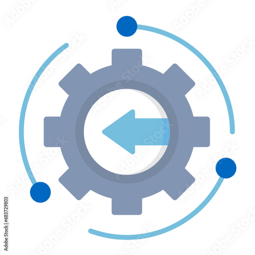 Integration Flat Multicolor Icon