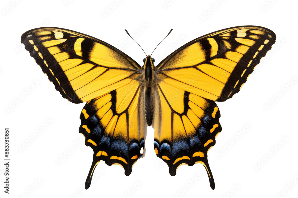 Beautiful butterfly in full body close-up portrait, flying butterfly med transparent background Beautiful butterfly in full body close-up portrait, flying butterfly med transparent background