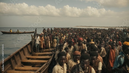 Black migration by boat