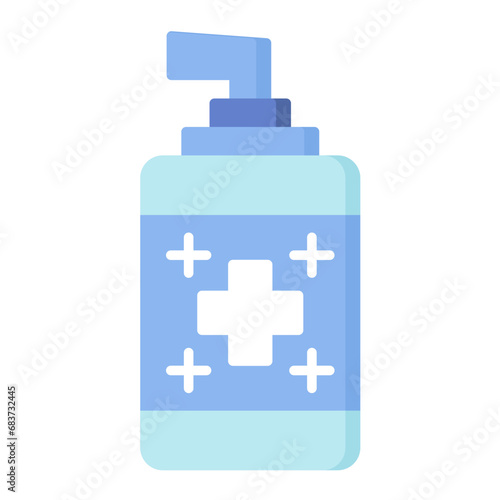 Antiseptic Flat Multicolor Icon