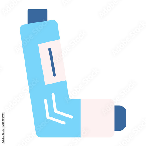 Inhaler Flat Multicolor Icon