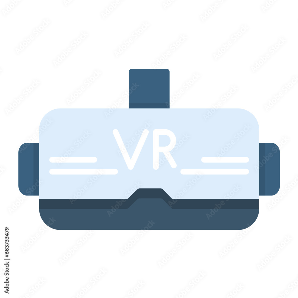 Virtual Reality Flat Multicolor Icon Virtual Reality Flat Multicolor Icon