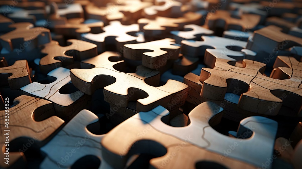 Obraz premium a close up of a puzzle