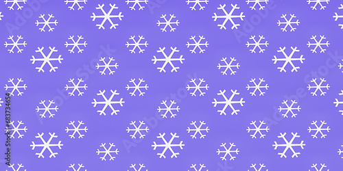 Cute snowflake on a white purple background. Nice element for christmas banner, cards. New year ornament.