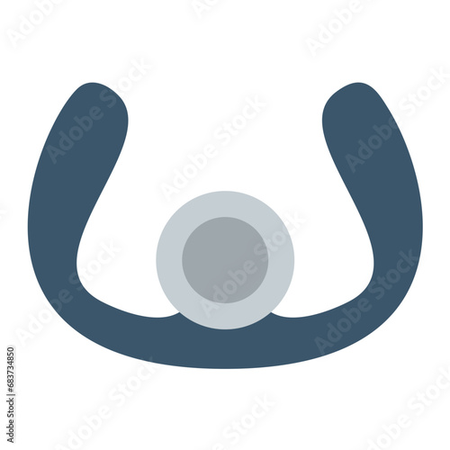 Aeroplane Steering Wheel Flat Multicolor Icon