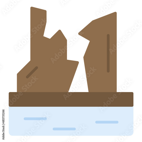 Canyon Flat Multicolor Icon