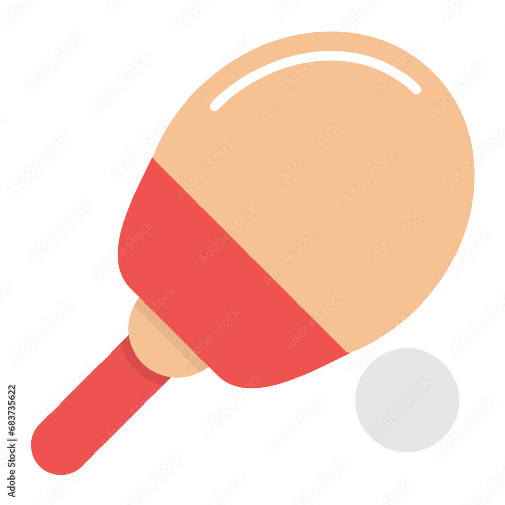 Table Tennis Flat Multicolor Icon Table Tennis Flat Multicolor Icon