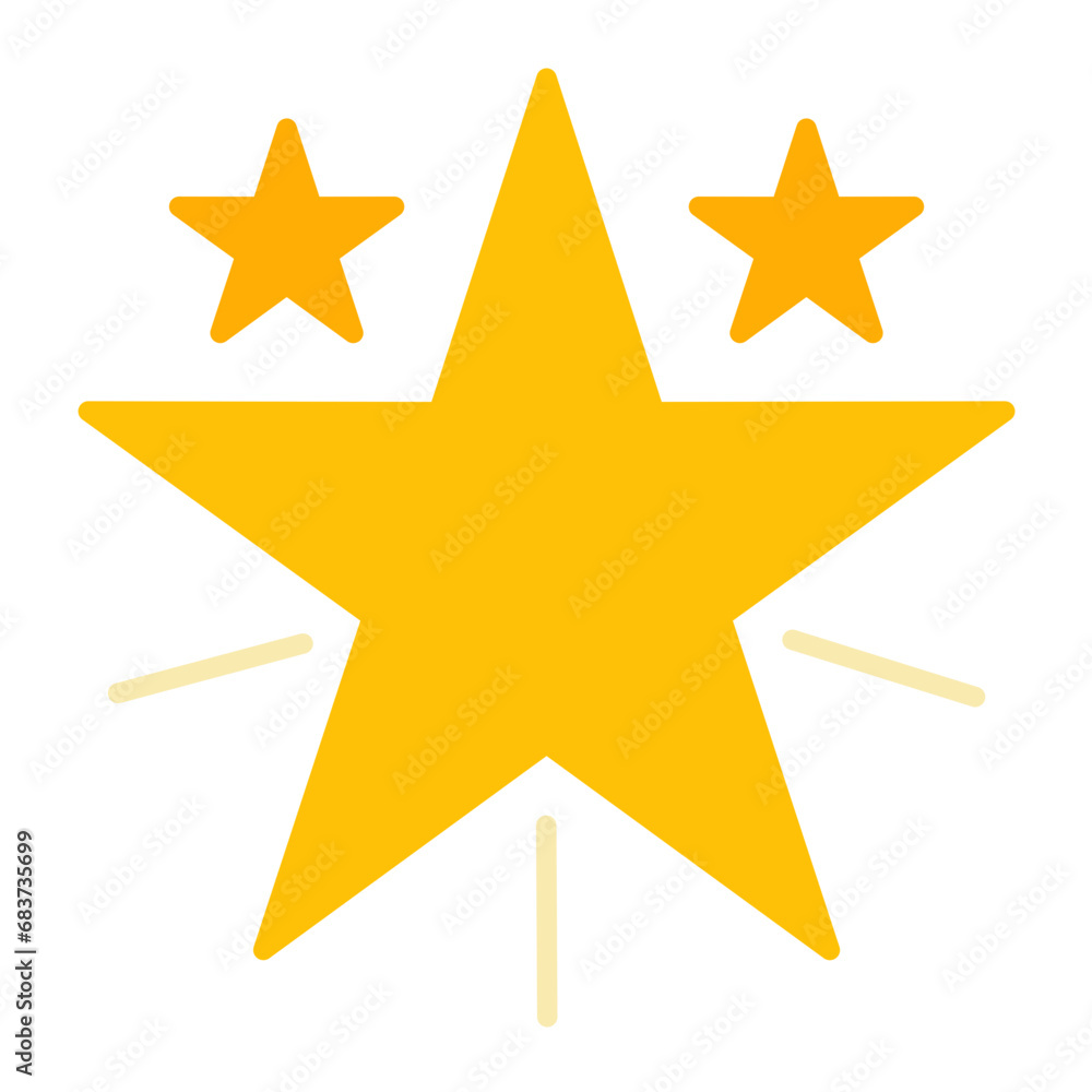 Falling Star Flat Multicolor Icon Falling Star Flat Multicolor Icon
