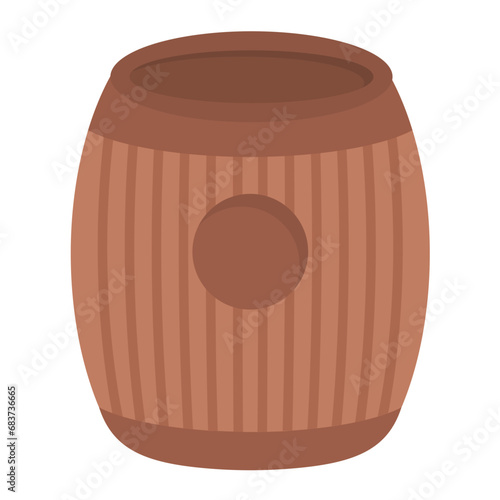 Barrel Flat Multicolor Icon