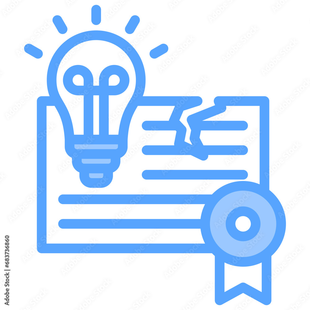 Infringement Blue Icon