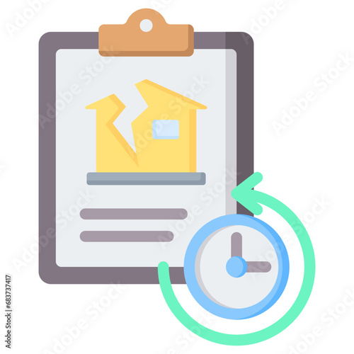 Planned Obsolescence Flat Icon