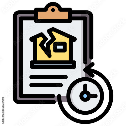 Planned Obsolescence Outline Color Icon