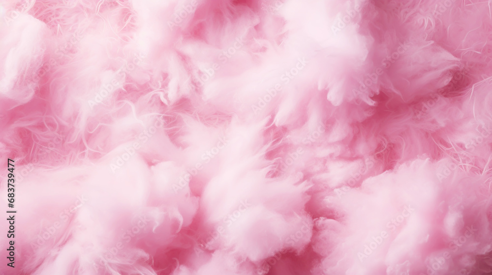 Pink cotton candy background. Candy floss texture. Generative AI