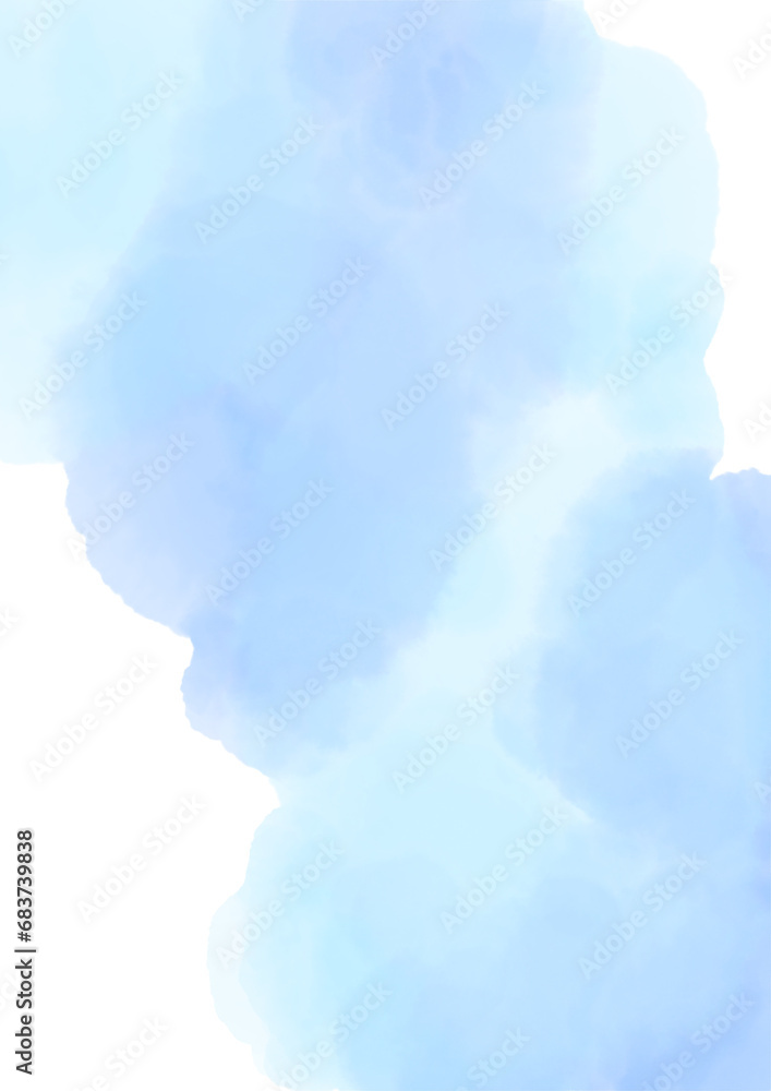 青色のぼかしのある水彩テクスチャ