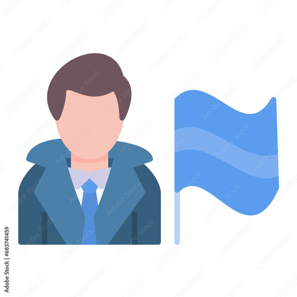 Leadership Flat Multicolor Icon Leadership Flat Multicolor Icon