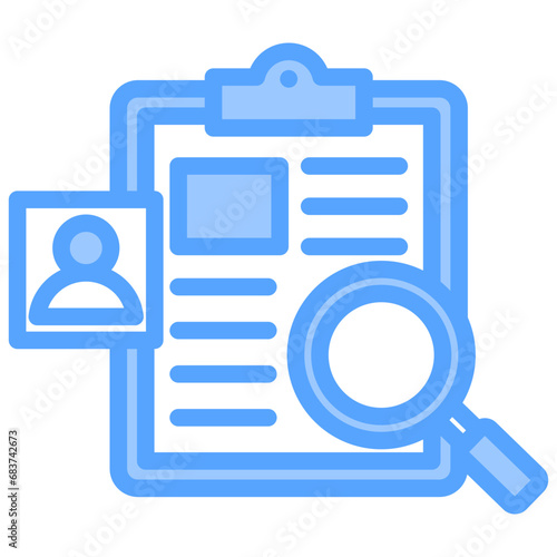 Investigation Blue Icon