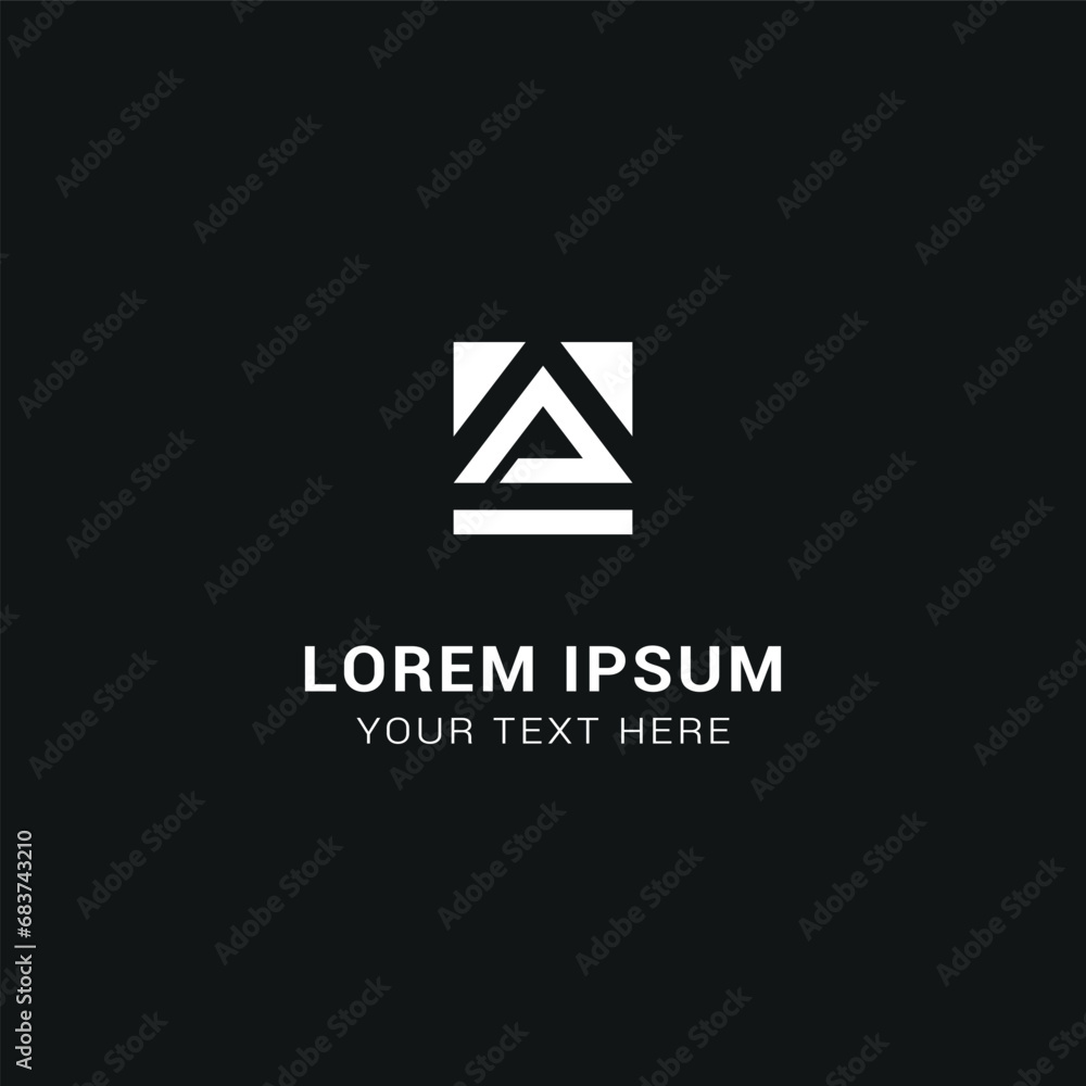 vector business logo design with initial letter A, mountain design. vector business logo design with initial letter A, mountain design.