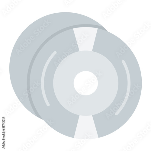 Compact Disk Flat Multicolor Icon