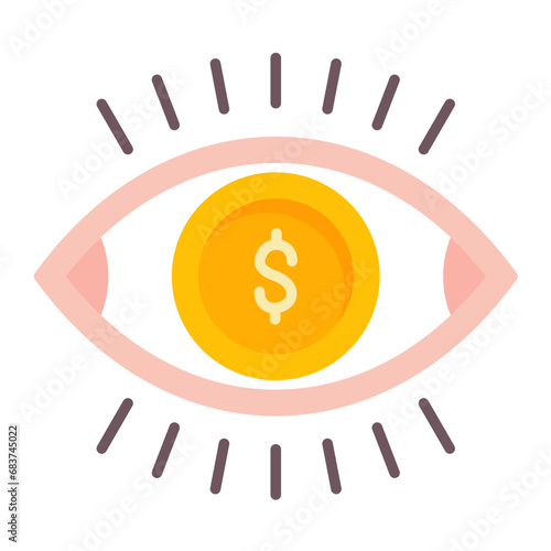 Vision Flat Multicolor Icon