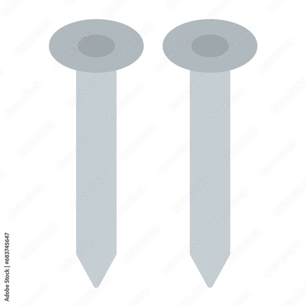 Nail Flat Multicolor Icon Nail Flat Multicolor Icon