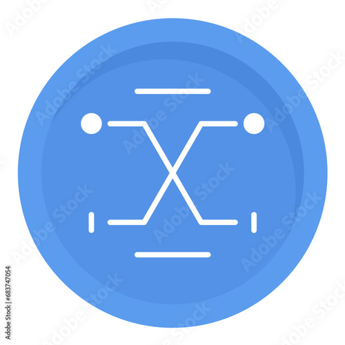 Fuzzy Logic Flat Multicolor Icon