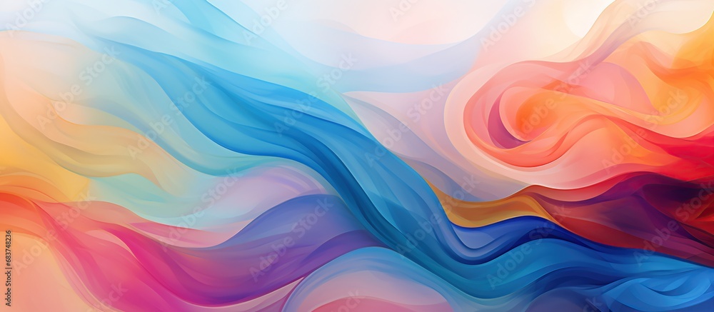 Abstract watercolor colorful texture effect smooth painting background. AI generated image