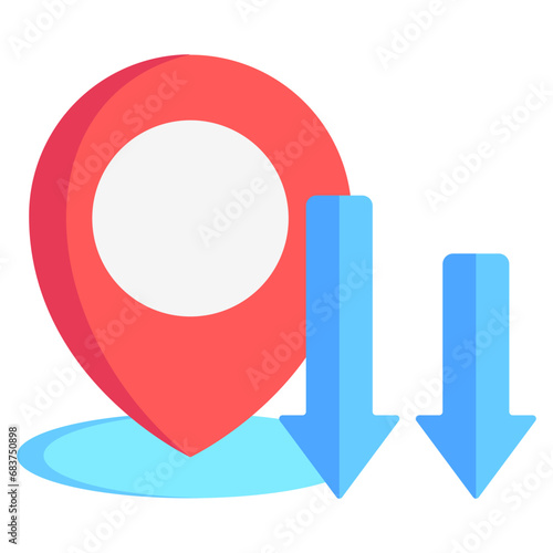 Drop Off multi color icons, related to transportation, ride sharing theme