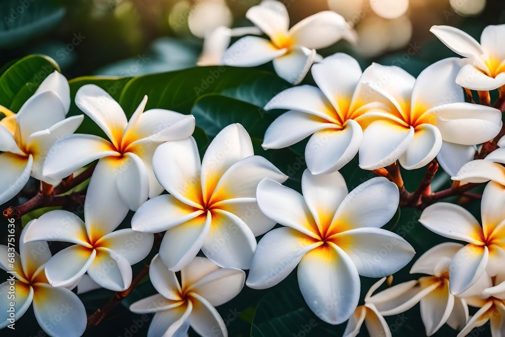 plumeria flowers on beautiful dawn plumeria flowers on beautiful dawn