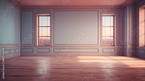 Empty room interior background