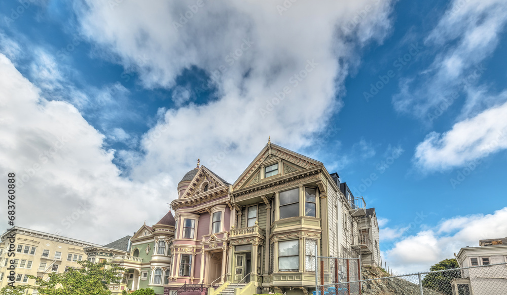 Clouds over world famous Painted Ladies