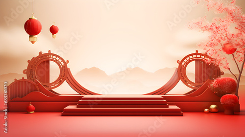 christmas background with red balls carpet, 3d, red, rope, illustration, vip, red carpet, entrance, barrier, success, vector, design, bridge,  photo