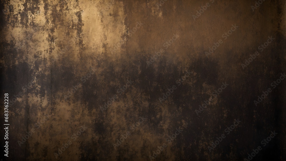 Grunge wall background. The distressed, rough elements are rendered in dark gold tones, creating a visually dynamic abstract design. Isolated in gold on a bold black backdrop. Grunge wall background. The distressed, rough elements are rendered in dark gold tones, creating a visually dynamic abstract design. Isolated in gold on a bold black backdrop.