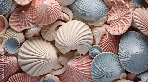 background texture inspired by the intricate and textured patterns found on seashells.