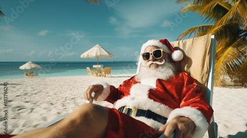 Chritmas Santa claus Holiday tropical © Kiom