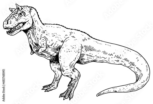Carnotaurus vector illustration