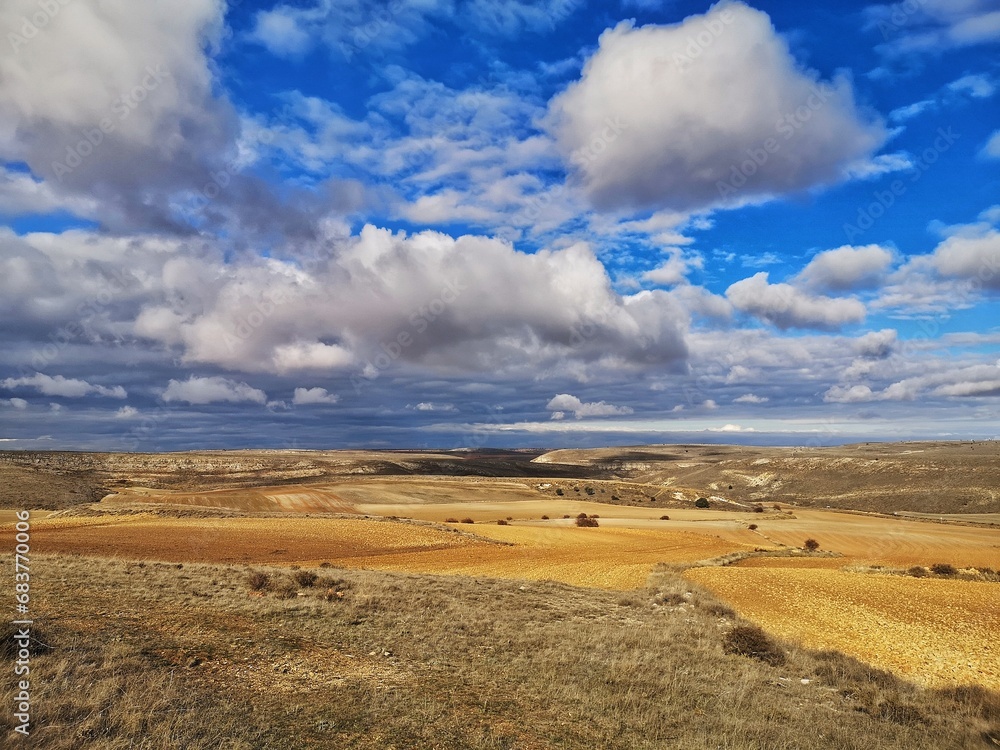 View of the fields of Castilla in Soria