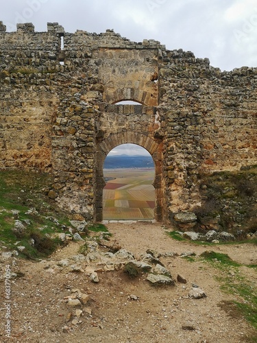 Gate of the Caliphal Fortress of Gormaz in Soria, Asset of cultural interest photo
