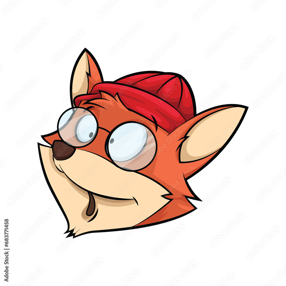 Obraz premium fox stickers