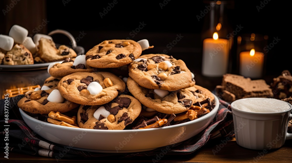a bunch of cookies sitting on top of a rack a bunch of cookies sitting on top of a rack