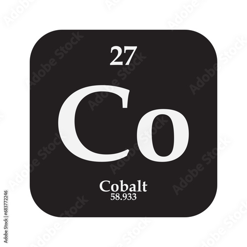 Cobalt chemistry icon